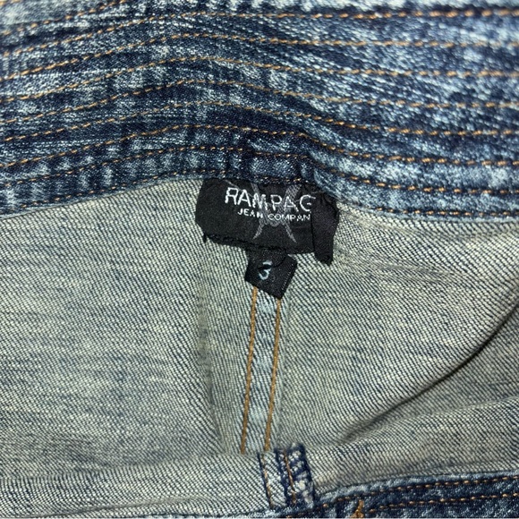 Vintage Y2K Rampage Jean Company Denim Low Rise Double Button Bootcut Jeans - Picture 12 of 13